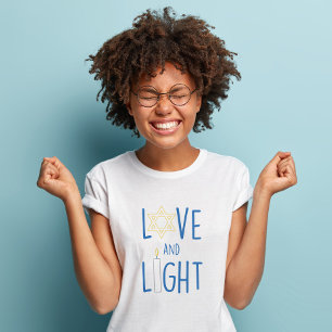 Liefde en Licht Hannukah T-shirt
