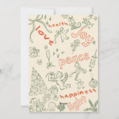 Liefde en licht Kerst en Vakantie Kaart (Achterkant)