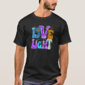 Liefde en licht laten we de kleine Chanukah Hanukk T-shirt (Voorkant)