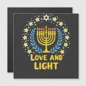 Liefde en Licht Menorah Joodse Hanukkah-viering (Voorkant / Achterkant)