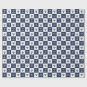 Liefde en licht | Modern Hanukkah Menorah Cadeaupapier (Vlak)