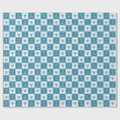 Liefde en licht | Modern Hanukkah Menorah Cadeaupapier (Vlak)