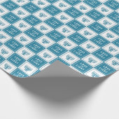 Liefde en licht | Modern Hanukkah Menorah Cadeaupapier (Hoek)