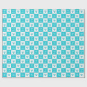 Liefde en licht | Modern Hanukkah Menorah Cadeaupapier (Vlak)