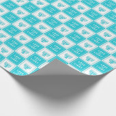 Liefde en licht | Modern Hanukkah Menorah Cadeaupapier (Hoek)