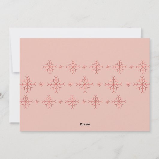 Liefde en licht | Modern Snowflakes Hanukkah Feestdagenkaart (Achterkant)
