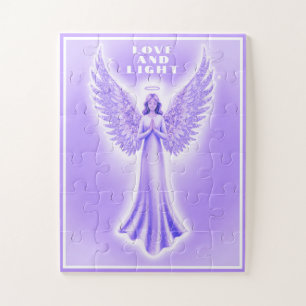 Liefde en Licht Paarse Healing Angel 30 Stuk Legpuzzel