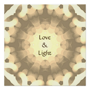 Liefde en licht poster