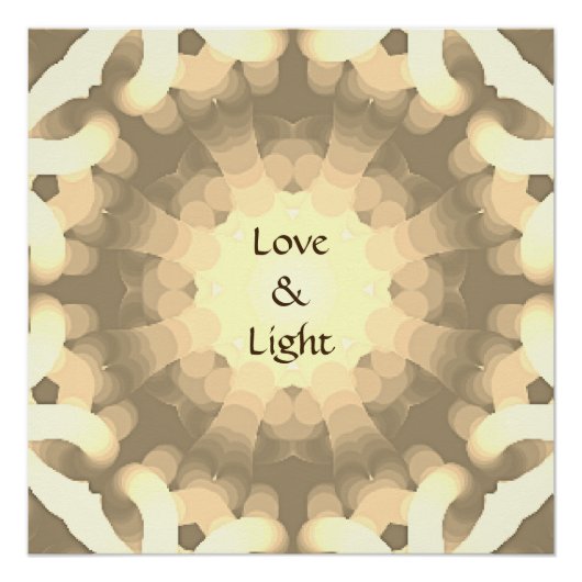 Liefde en licht poster (Voorkant)