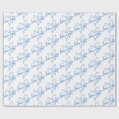 Liefde en Licht Typografie Happy Chanoeka Cadeaupapier (Vlak)