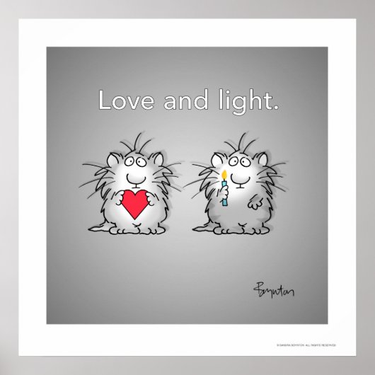 Liefde en licht van Sandra Boynton Poster (Voorkant)