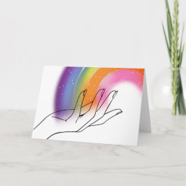 Liefde en Licht Vouwbare Wenskaart Kaart