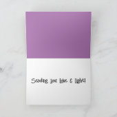 Liefde en Licht Vouwkaart Met Groet Kaart (Binnen)