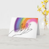 Liefde en Licht Vouwkaart Met Groet Kaart (Gele Bloem)