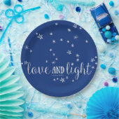 Liefde en lichte feestdagen — Borden Papieren Bordje (Feest)