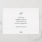 Liefde en lichte Klassieke Gold Lijst Folie Folie Feestdagenkaart (Achterkant)