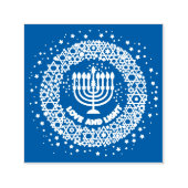 Liefde en lichte menorah  zelfinktende stempel (Design)