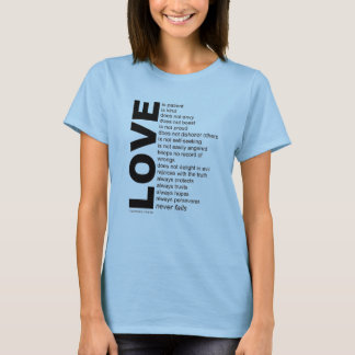 Liefde en liefde gevierd t-shirt