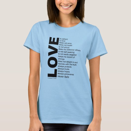 Liefde en liefde gevierd t-shirt (Voorkant)