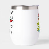 LIEFDE EN LOGO BOODSCHAP MET ABSTACT FLOWER (Links)