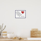 Liefde en mededogen - Dalai Lama citaat -kunstprin Poster (Keuken)