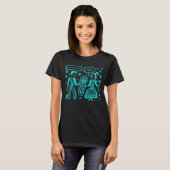 Liefde en meer Bowls - Pyrex Butterprint Turquoise T-shirt (Voorkant volledig)