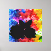 Liefde en menselijkheid zullen de moderne kunst ni canvas afdruk (Voorkant)