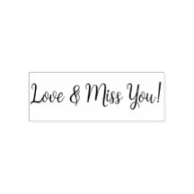Liefde en Miss You Self Inking Rubber Stamp