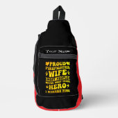 Liefde en moed in brandbestrijding sling bag (Voorkant)