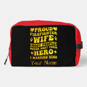 Liefde en moed in brandbestrijding toilettasje (Achterkant)