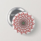Liefde en muziek ronde button 5,7 cm (Voorkant /achterkant)