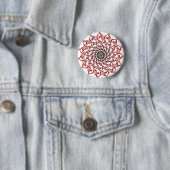 Liefde en muziek ronde button 5,7 cm (In situ)