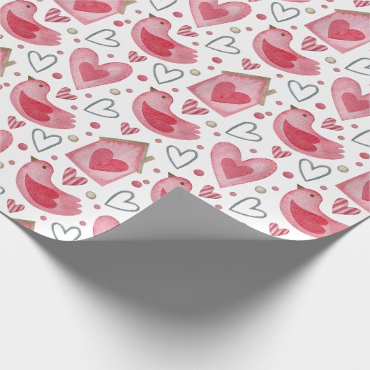 Liefde en natuur cadeaupapier (Hoek)