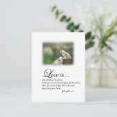 Liefde en Piano Briefkaart (Staand voorkant)