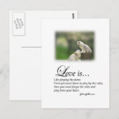 Liefde en Piano Briefkaart (Voorkant / Achterkant)
