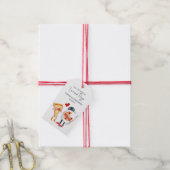 Liefde en Pizza Grappig Huwelijk Cadeaulabel (Met Touw)