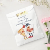 Liefde en pizza grappige bruiloft bedankzakje (Gezegeld)