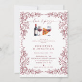 Liefde en Pizza | Repetitie diner uitnodigingen (Voorkant)