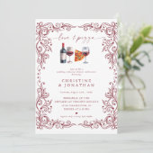 Liefde en Pizza | Repetitie diner uitnodigingen (Staand voorkant)