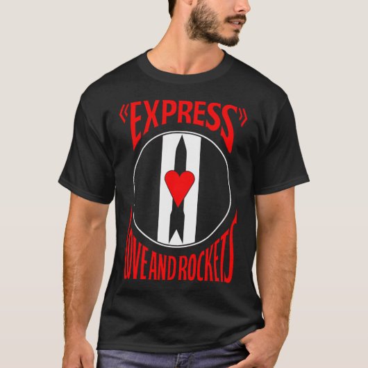 Liefde en raketten t-shirt (Voorkant)