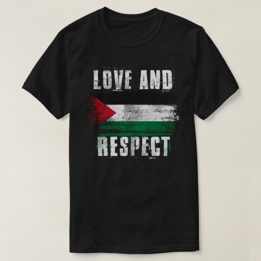 Liefde en respect voor Palestine FlagPalestinia T-shirt (Design voorkant)