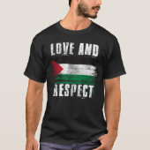 Liefde en respect voor Palestine FlagPalestinia T-shirt (Voorkant)