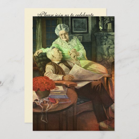  liefde en Romance, 50e Jubileum Partij Kaart (Voorkant / Achterkant)