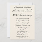 liefde en Romance, 50e Jubileum Partij Kaart (Achterkant)