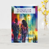 Liefde en Romance Afro-Amerikaanse Lesbiennes Rain Kaart (Gele Bloem)