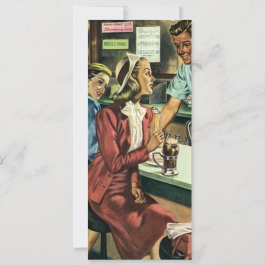  liefde en Romance, dame bij de Soda Shop (Voorkant)