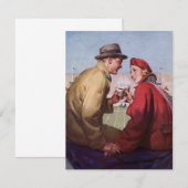  liefde en Romance, een paar bij Football Game (Voorkant / Achterkant)