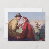  liefde en Romance, een paar bij Football Game (Voorkant)