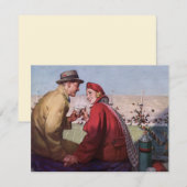  liefde en Romance, een paar bij Football Game (Voorkant / Achterkant)