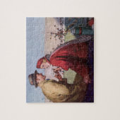  liefde en Romance, een paar bij Football Game Legpuzzel (Verticaal)